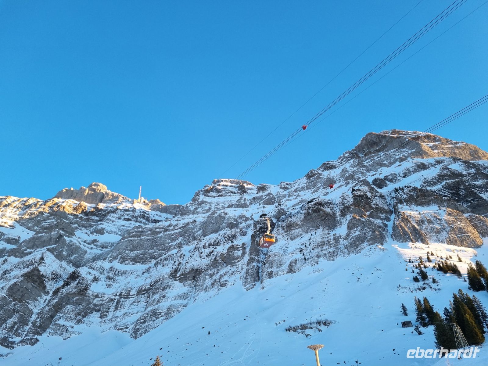 Schwägalp - Blick zum Säntis-Gipfel