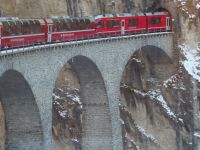 018 Fahrt mit dem Bernina Express - auf dem Landwasser-Viadukt