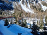 Fahrt mit dem Bernina-Express - Albula-Linie