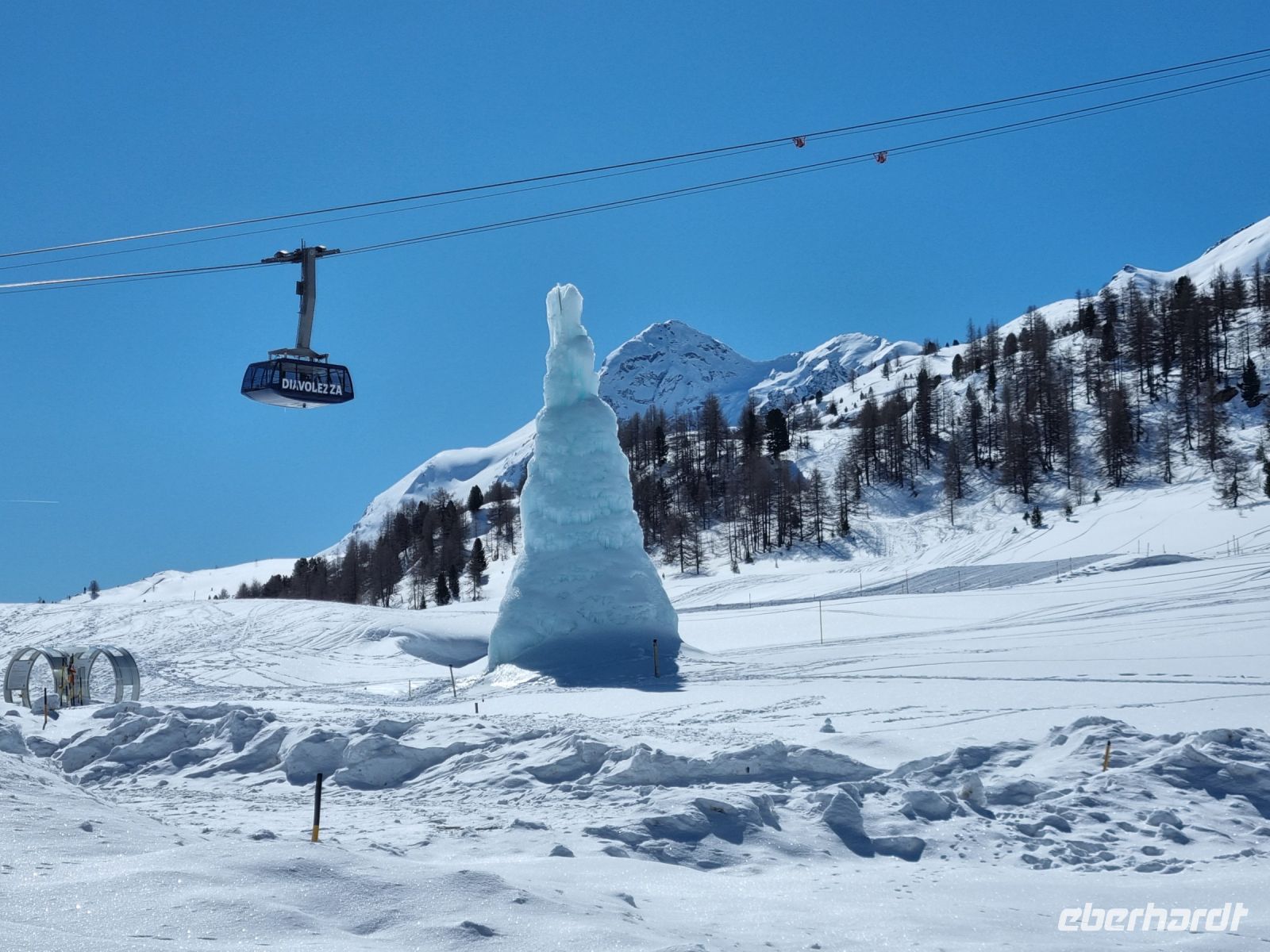 Fahrt mit dem Bernina-Express - Diavolezza-Seilbahn