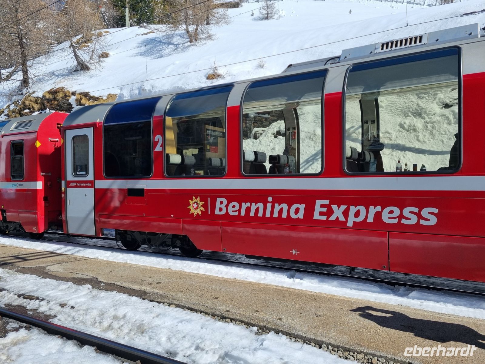 Fahrt mit dem Bernina-Express...