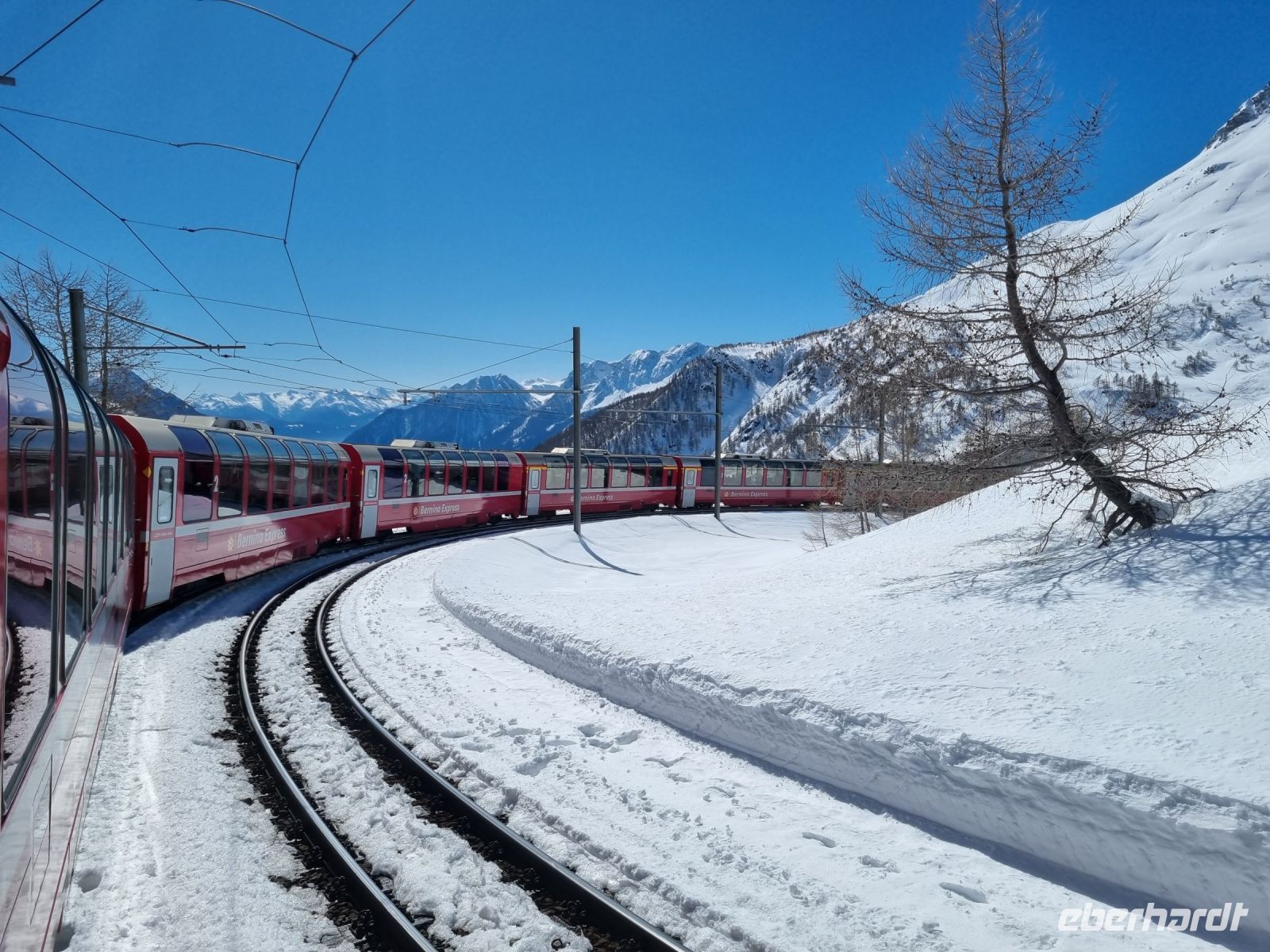Fahrt mit dem Bernina-Express...