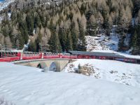Fahrt mit dem Bernina-Express... 