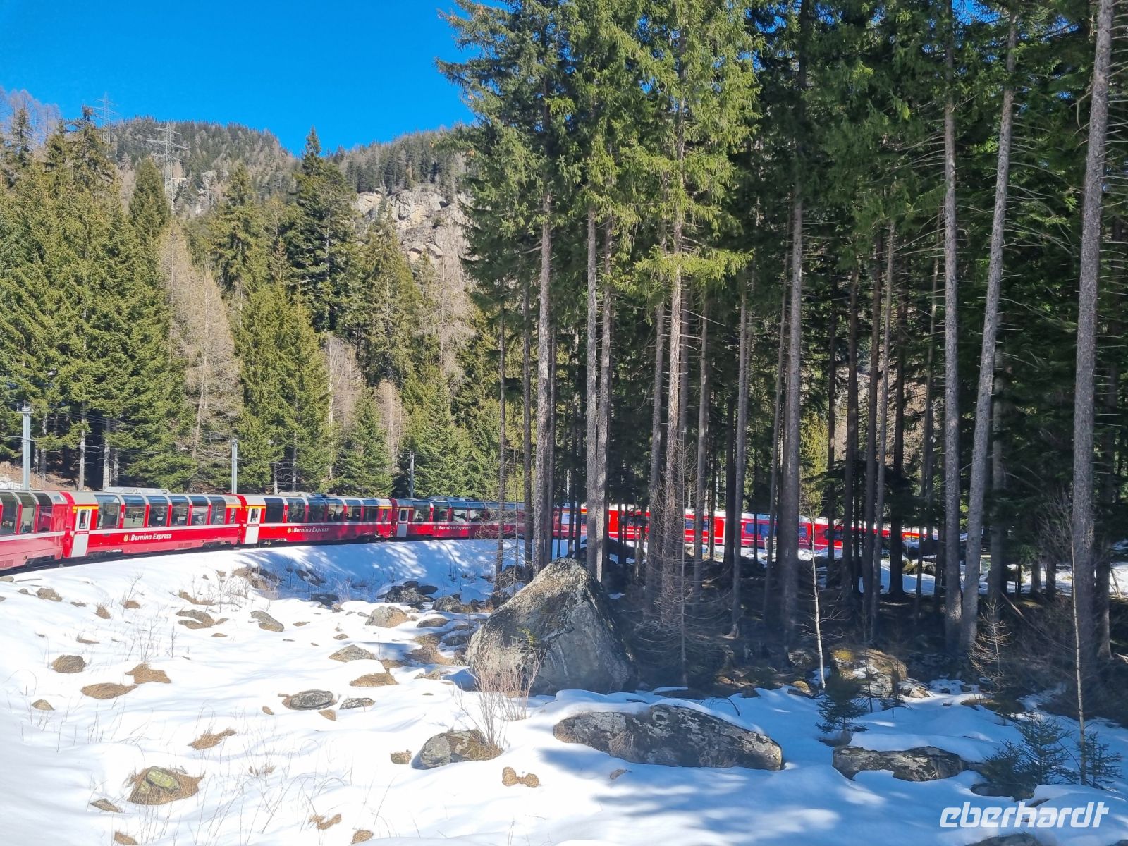 Fahrt mit dem Bernina-Express...