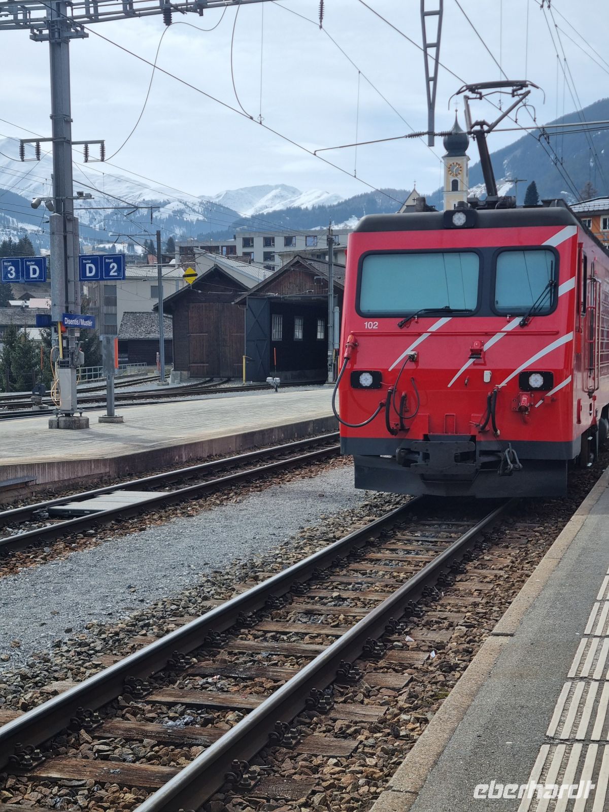 Glacier-Express in Disentis 