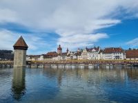 Luzern - Kapellbrücke mit Altstadt