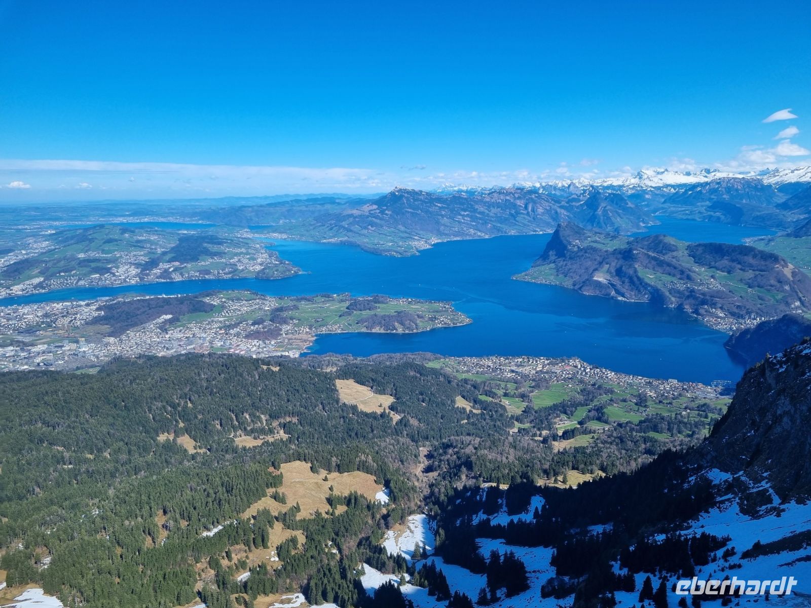 Pilatus - Blick zum Vierwaldstättersee 