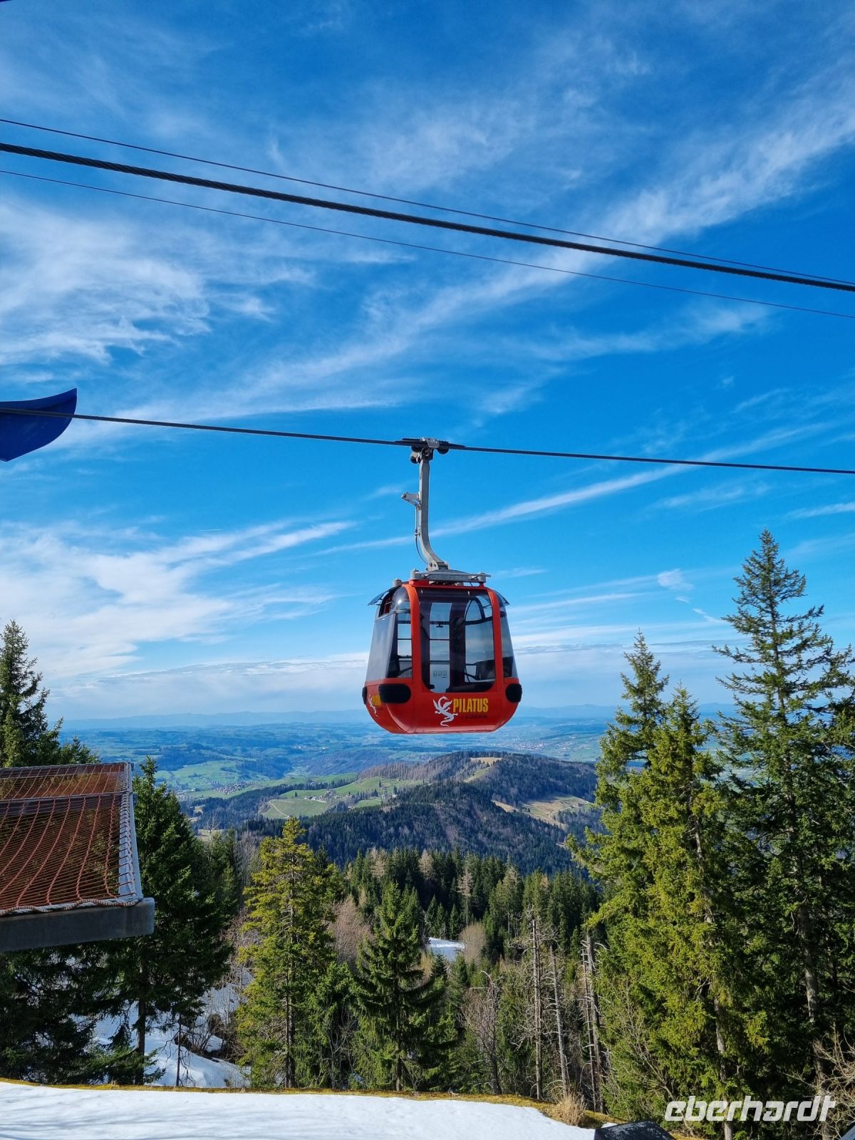 Pilatus - Fahrt mit der Seilbahn nach Kriens...