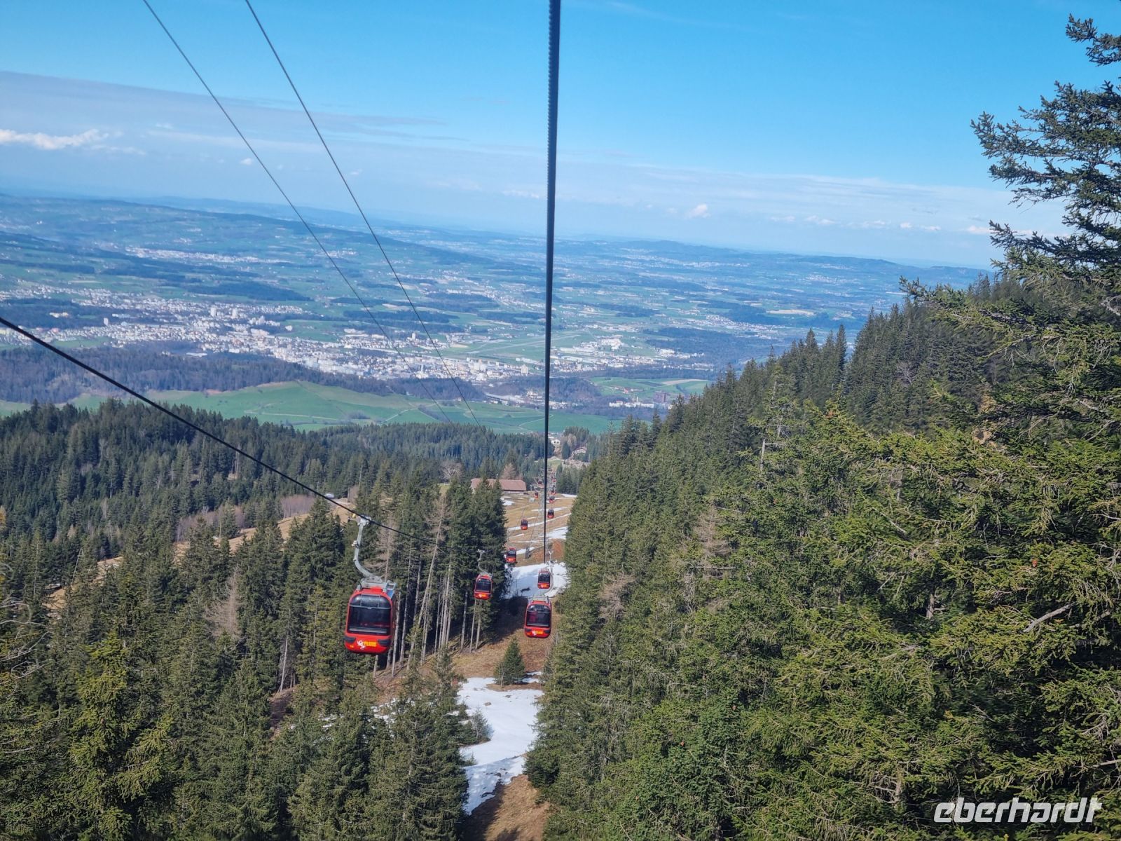 Pilatus - Fahrt mit der Seilbahn nach Kriens...