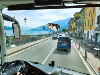 Busfahrt am Comer-See entlang