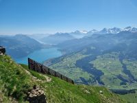 Ausblick vom Niesen auf Thuner- und Brienzersee 
