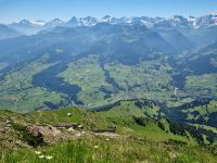 Ausblick vom Niesen in die Jungfrau-Region