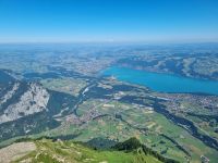 Ausblick vom Niesen auf Thun am Thunersee 