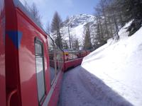 Fahrt mit dem Bernina-Express