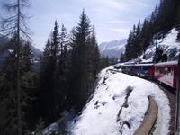 Fahrt mit dem Bernina-Express