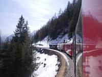 Fahrt mit dem Bernina-Express