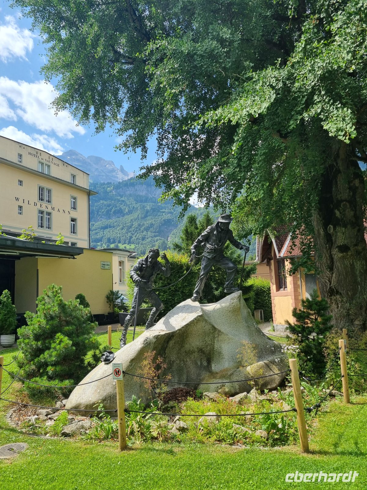 Meiringen - Denkmal von Melchior Anderegg (Bergführer)