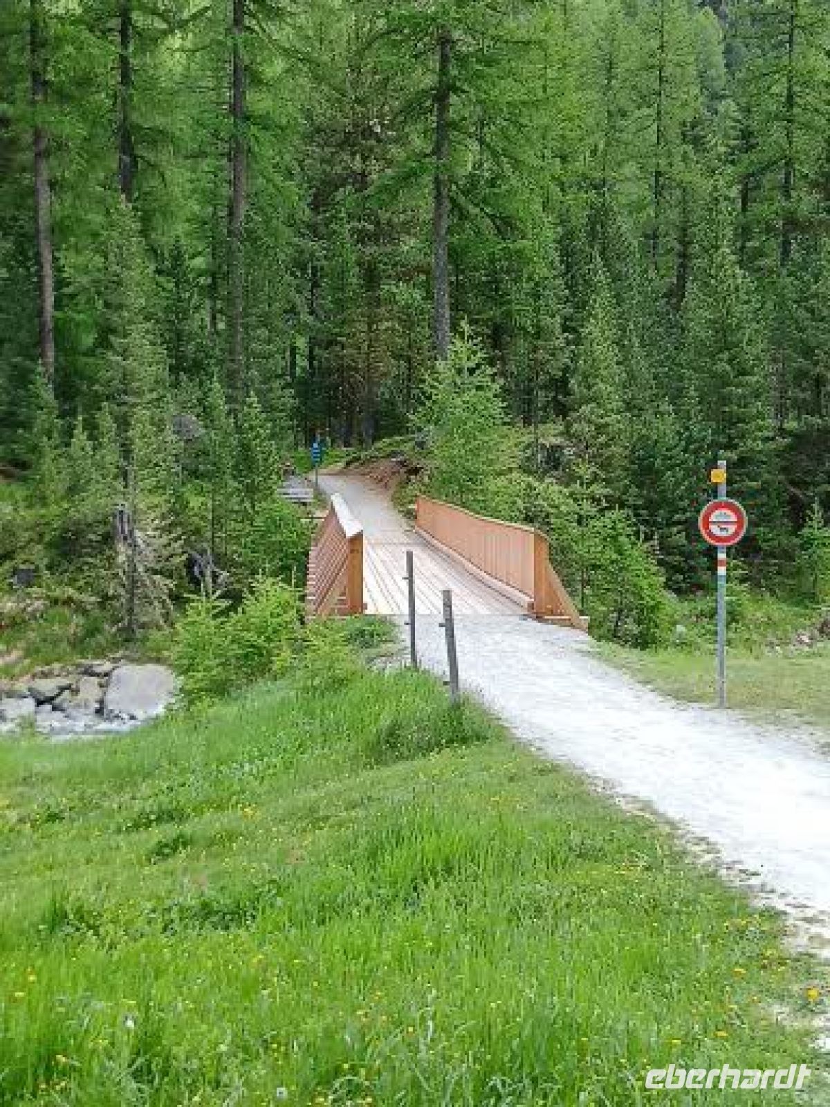 Rosenthal - neue hölzerne Fliussbrücke
