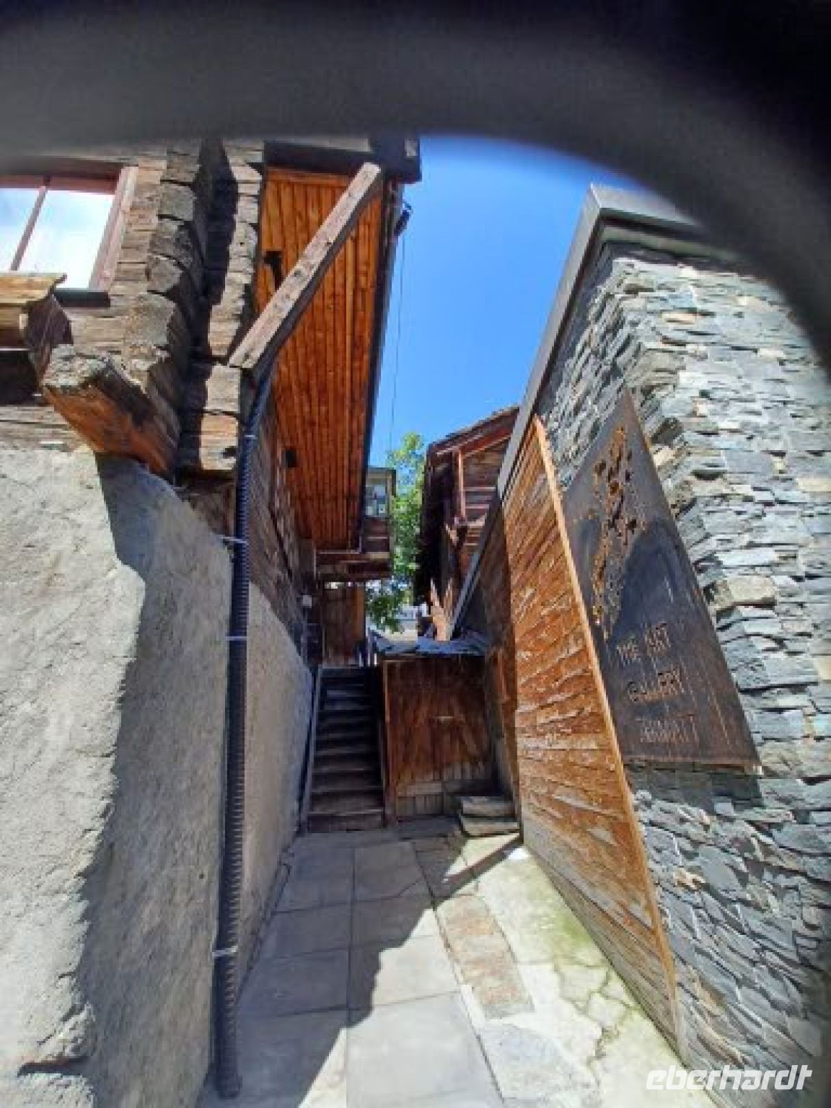 Zermatt - altes Dorf -Hauszugang