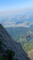 Pilatus - Blick vom Drachenfelsen  auf Luzern