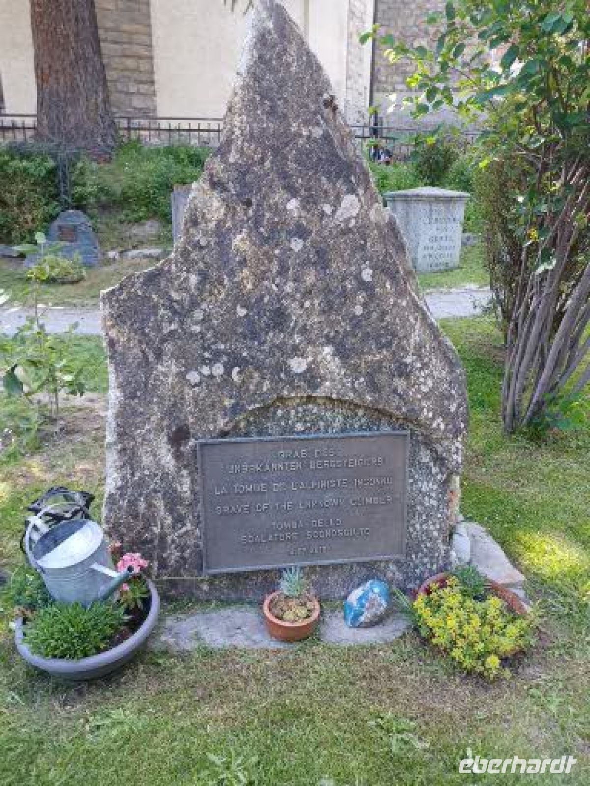 Gedenkstein Matterhorn für den unbekannten Bergsteiger