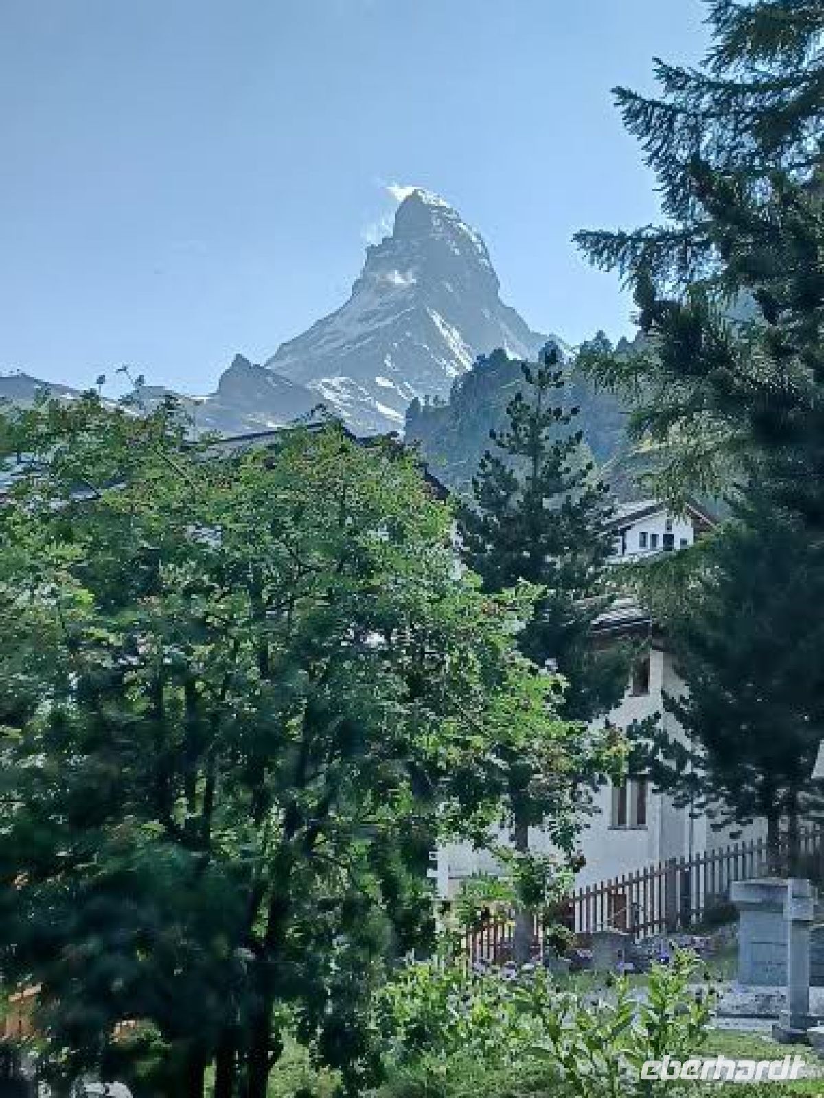 Das Matterhorn ab Mittag in freier Sichtweite