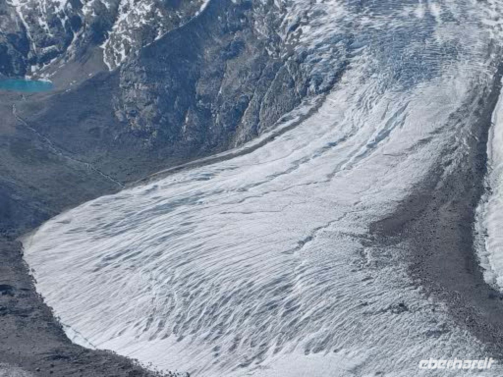 Die Gletsscherzunge vom Gorner