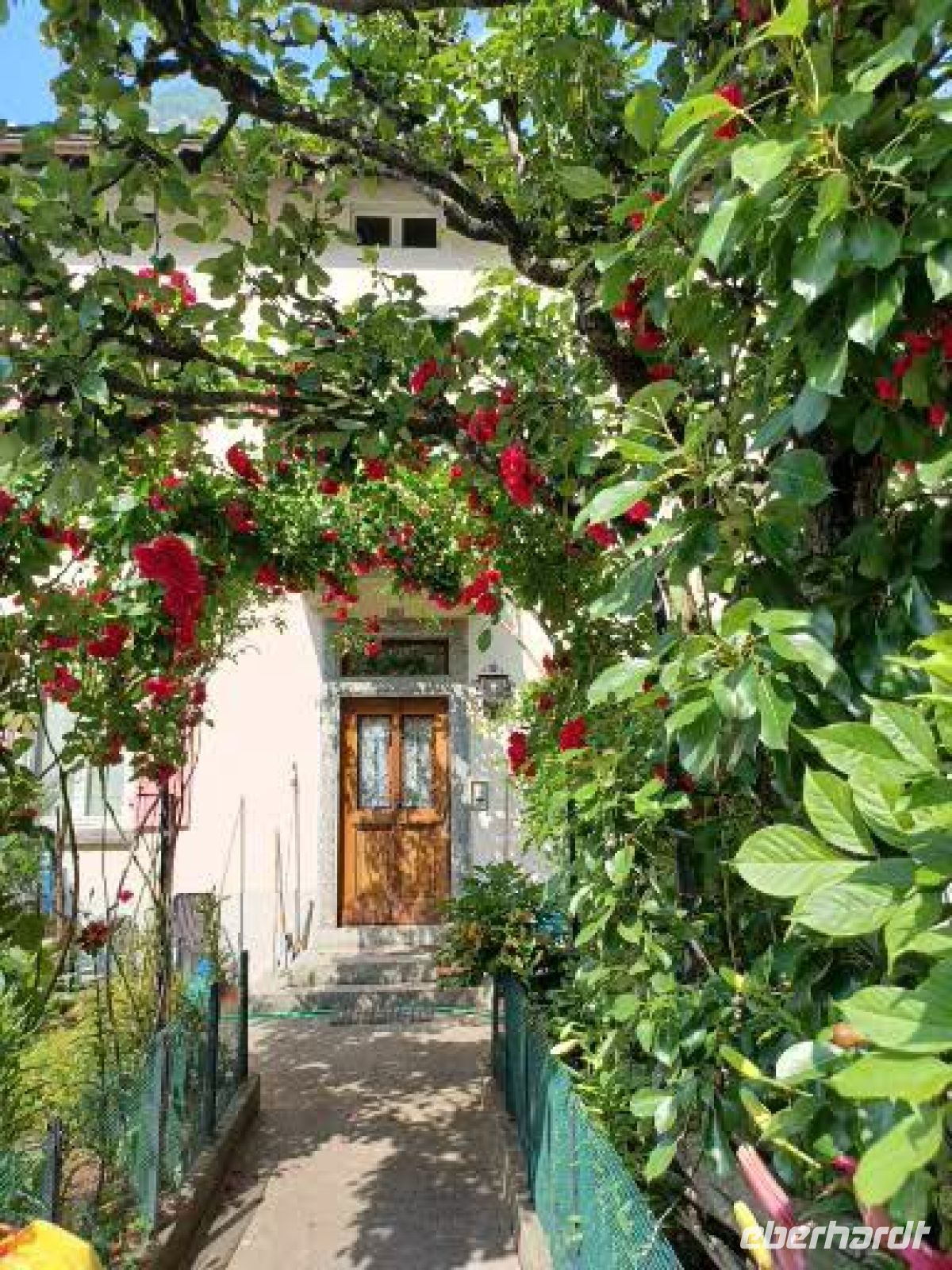 Hausgarten am Kreisviadukt in Brusio