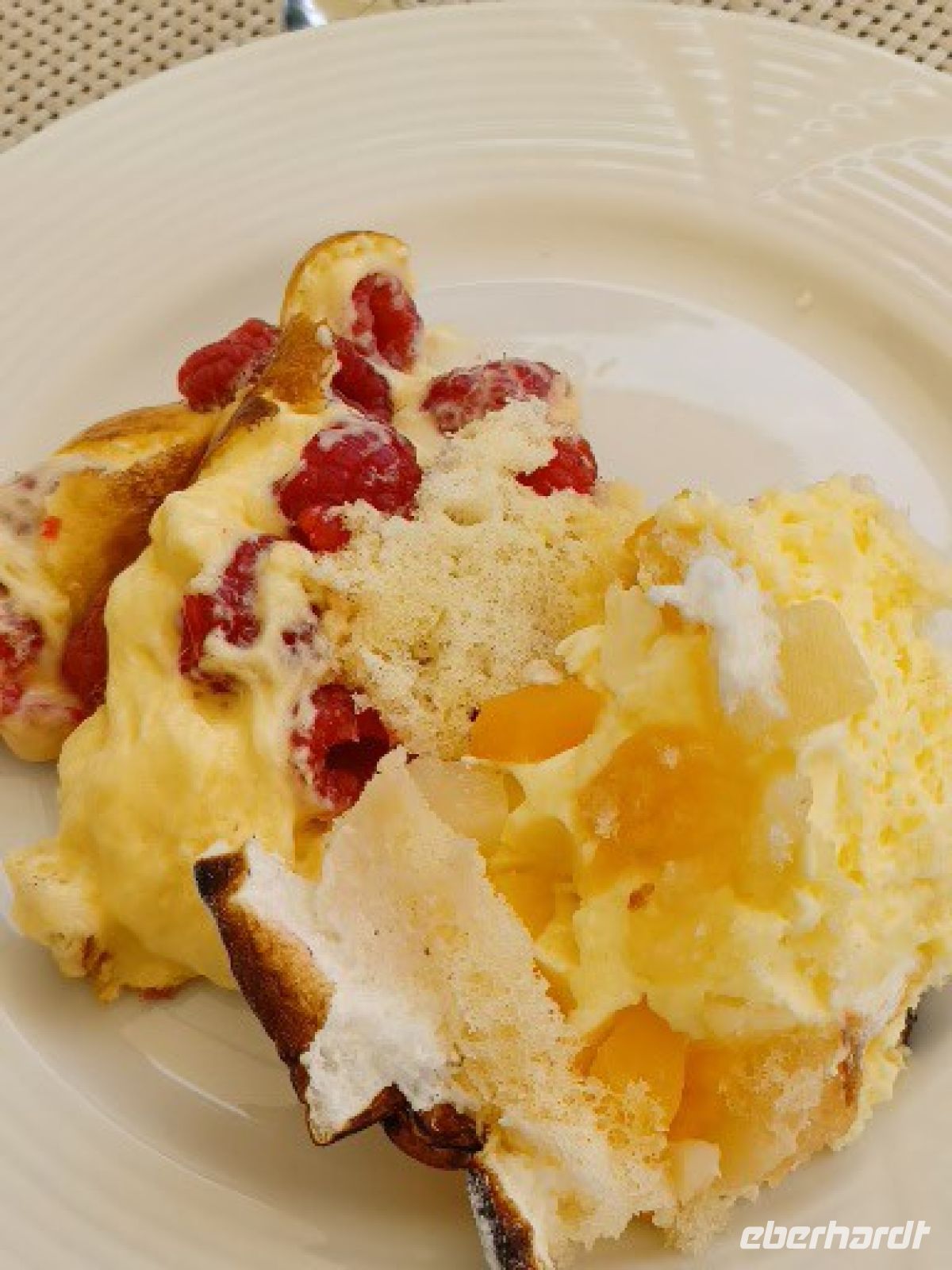 Aprikosen-Kirsch-Auflauf