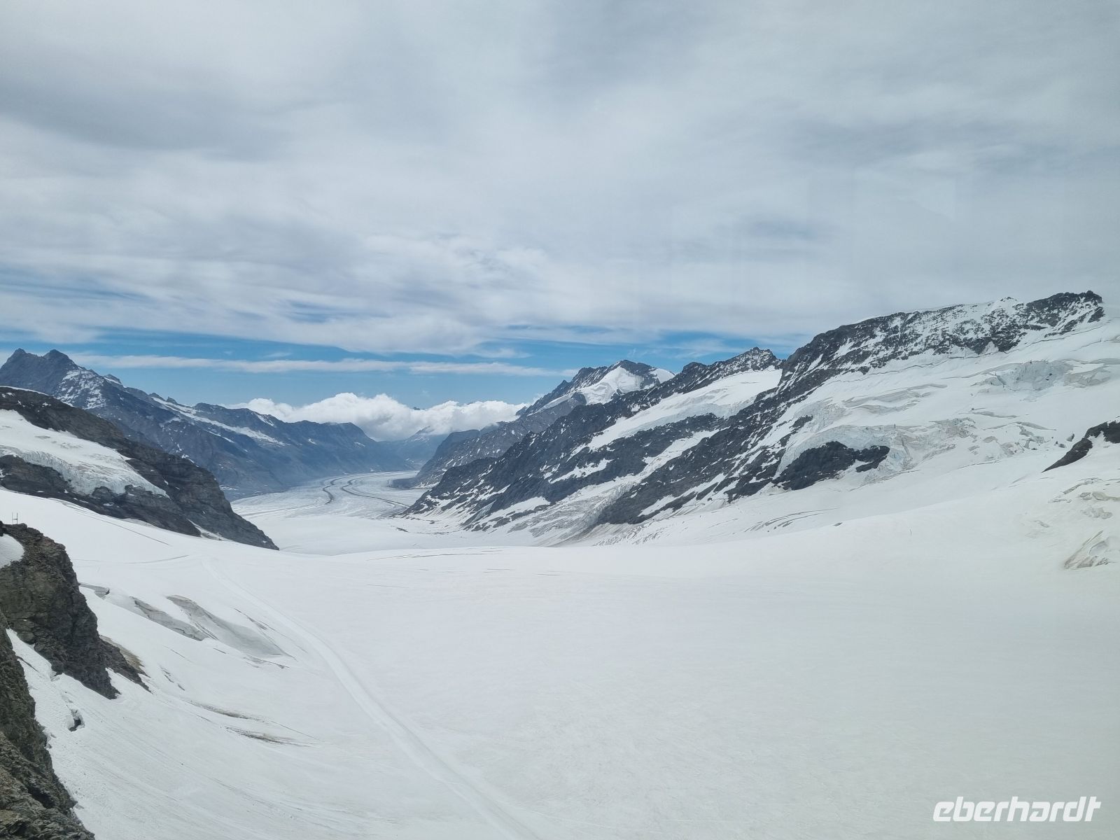 Jungfraujoch - Blick zum Aletschgletscher