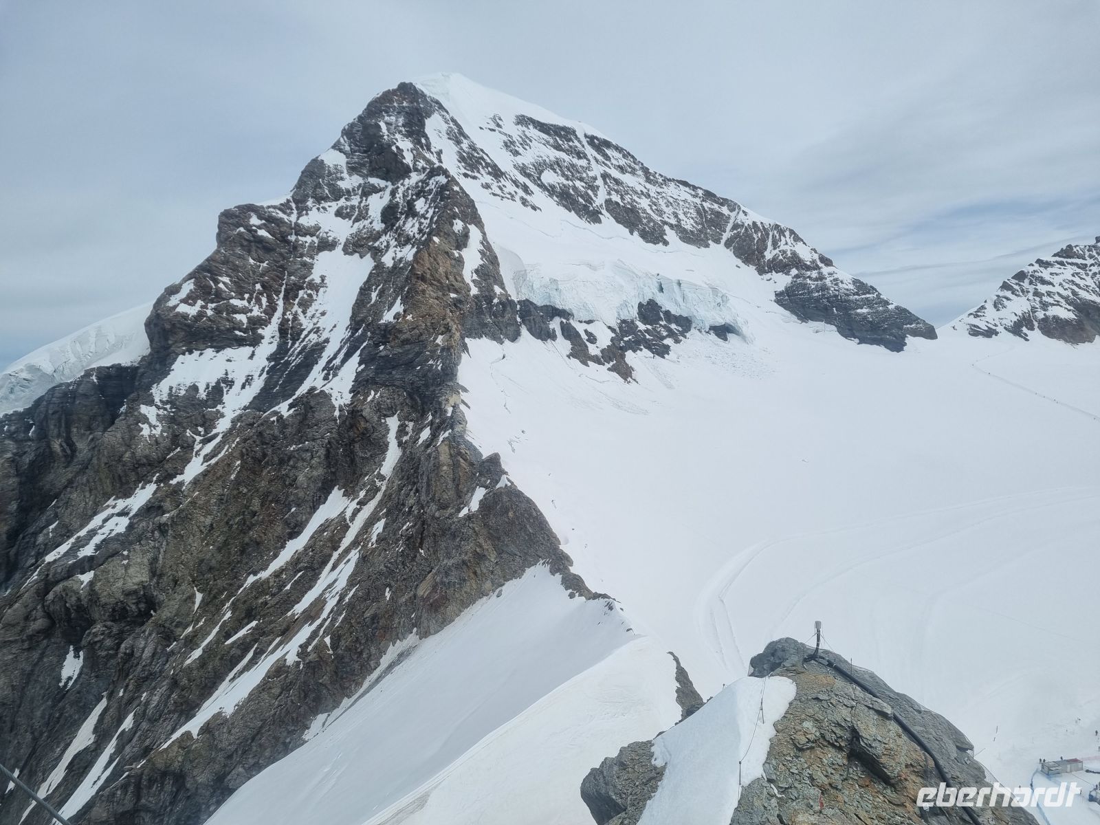 Jungfraujoch - Ausblick von der Sphinx-Aussichtsplattform (Mönch)