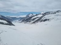 Jungfraujoch - Ausblick von der Sphinx-Aussichtsplattform (Aletschgletscher)
