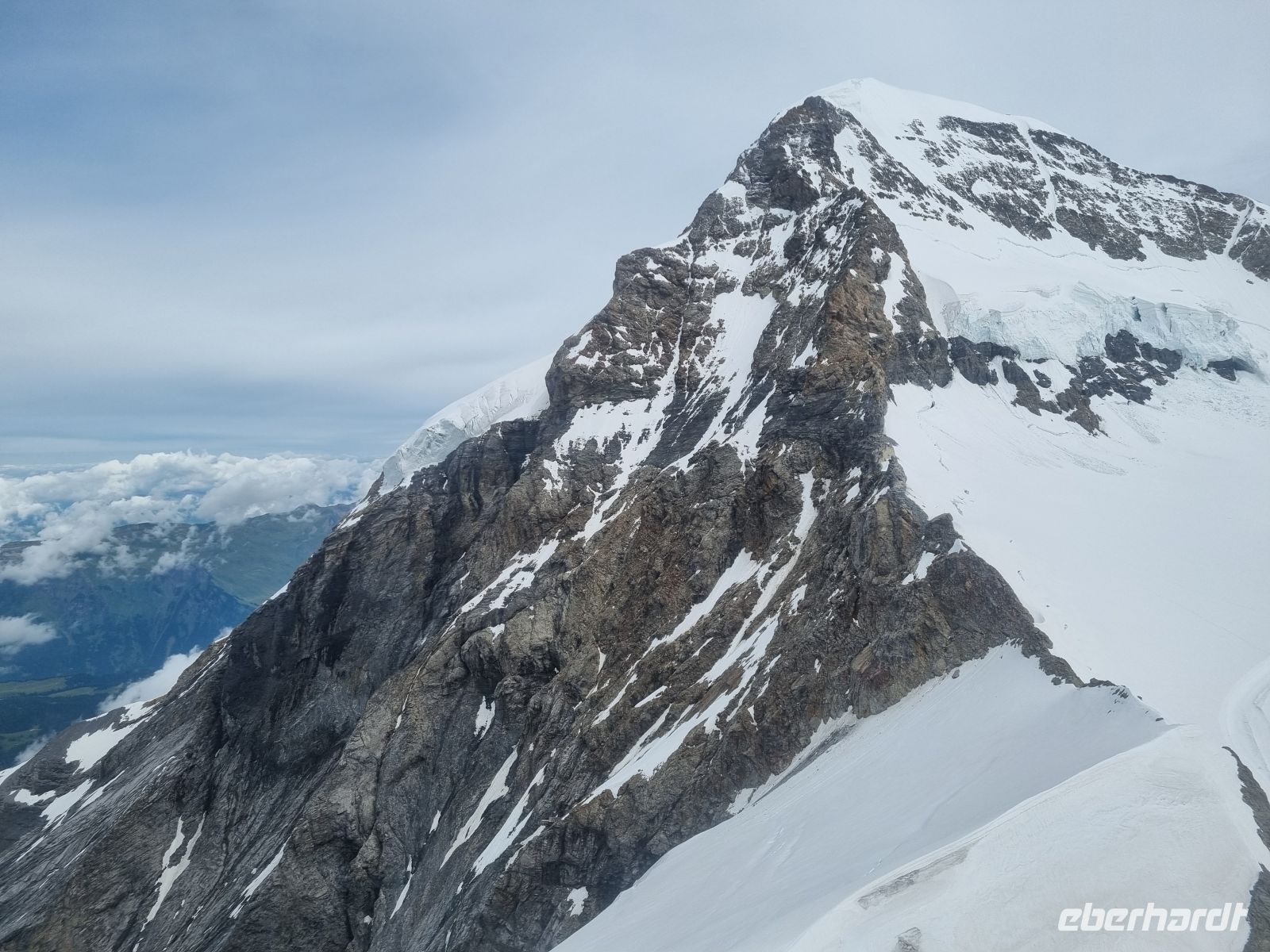 Jungfraujoch - Ausblick von der Sphinx-Aussichtsplattform (Mönch)