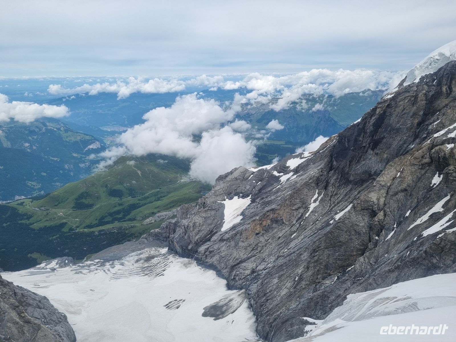 Jungfraujoch - Ausblick von der Sphinx-Aussichtsplattform