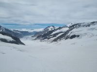 Jungfraujoch - Ausblick von der Sphinx-Aussichtsplattform (Aletschgletscher)