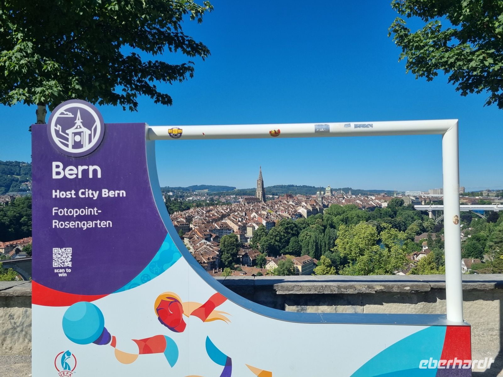 Bern - Blick vom Rosengarten auf die Altstadt