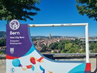 Bern - Blick vom Rosengarten auf die Altstadt