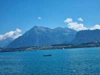 Schifffahrt auf dem Thunersee - Blick zum Niesen