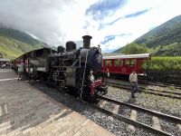 Zug der Furka- Dampfbahn