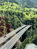 Blick auf Die Gotthardt Autobahn