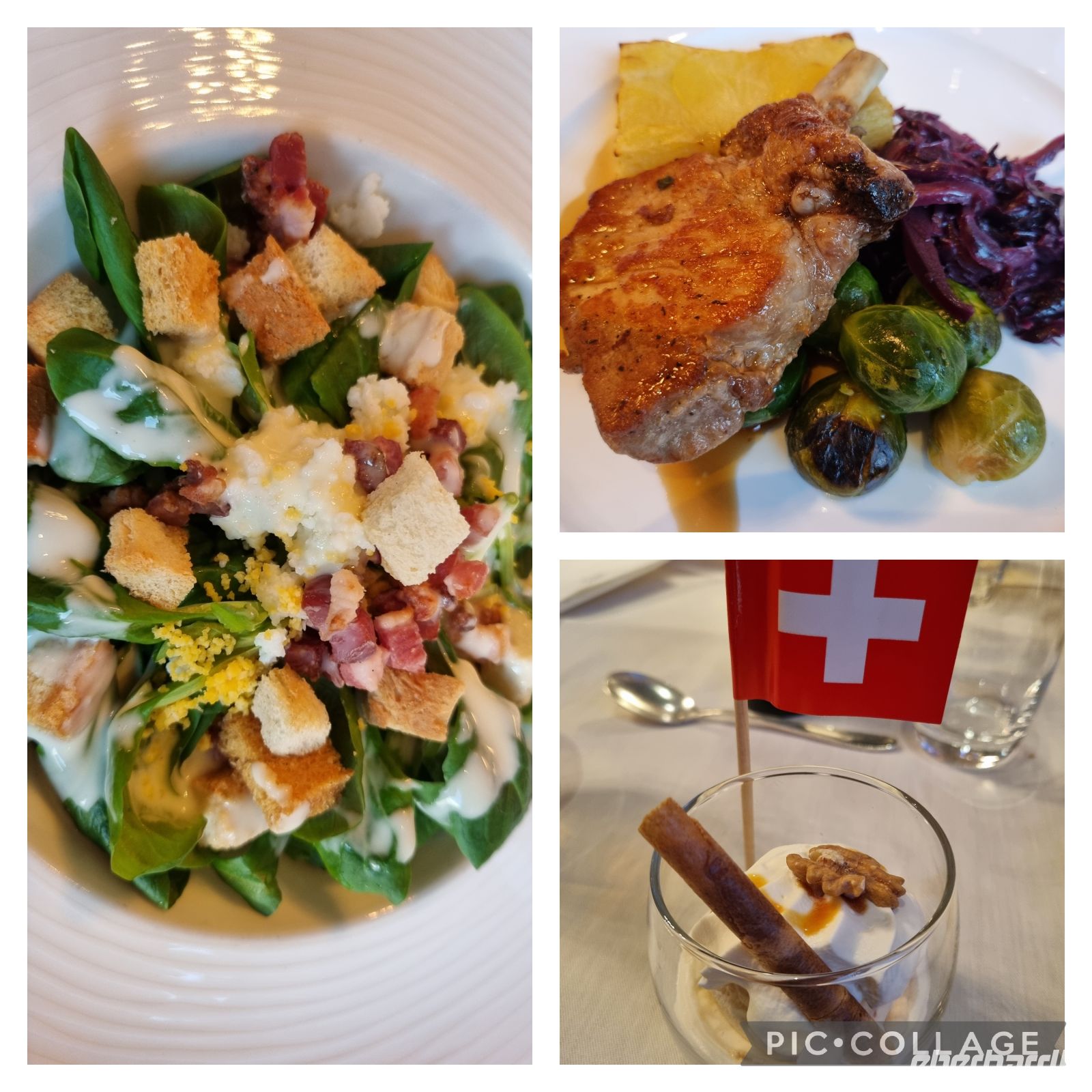 Erstes Abendessen im Hotel 