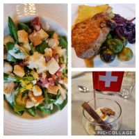 Erstes Abendessen im Hotel 