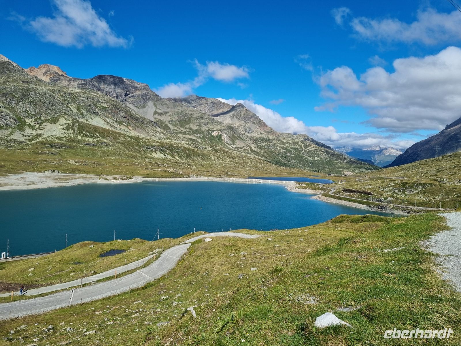Berninapass - Blick zum Lago Bianco