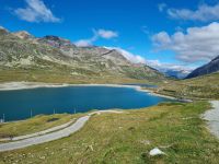 Berninapass - Blick zum Lago Bianco