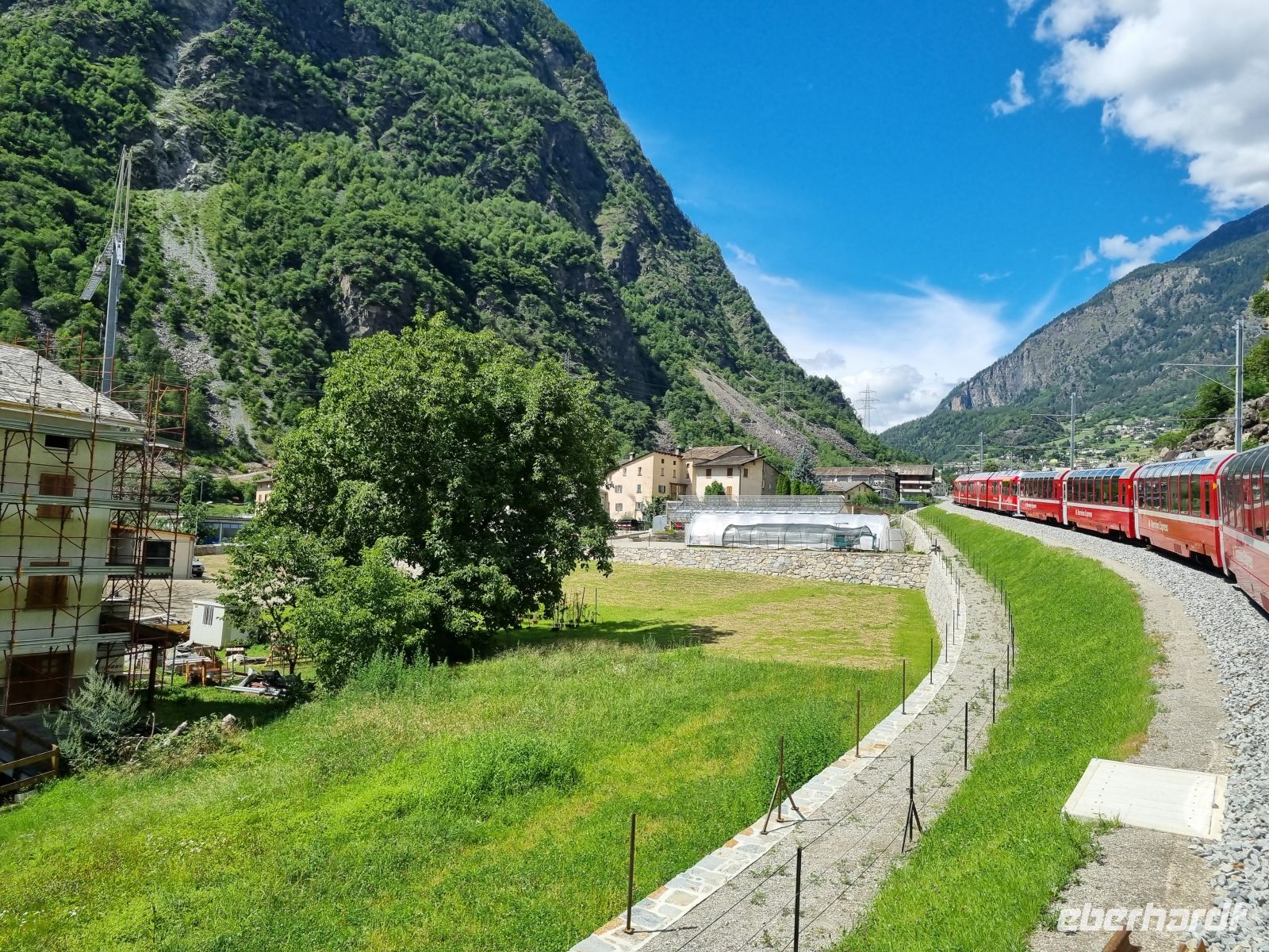 Fahrt mit dem Bernina-Express (Val di Poschiavo)
