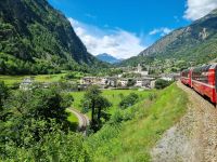 Fahrt mit dem Bernina-Express (Brusio)