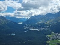 Muottas Muragl - Blick auf die Oberengadiner Seen