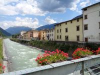 Ponte Vecchio über die Adda, Tirano, Italien