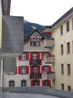 Hausinschrift, Davos, Schweiz