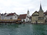 Kapellbrücke mit Peterskapelle, Luzern, Schweiz
